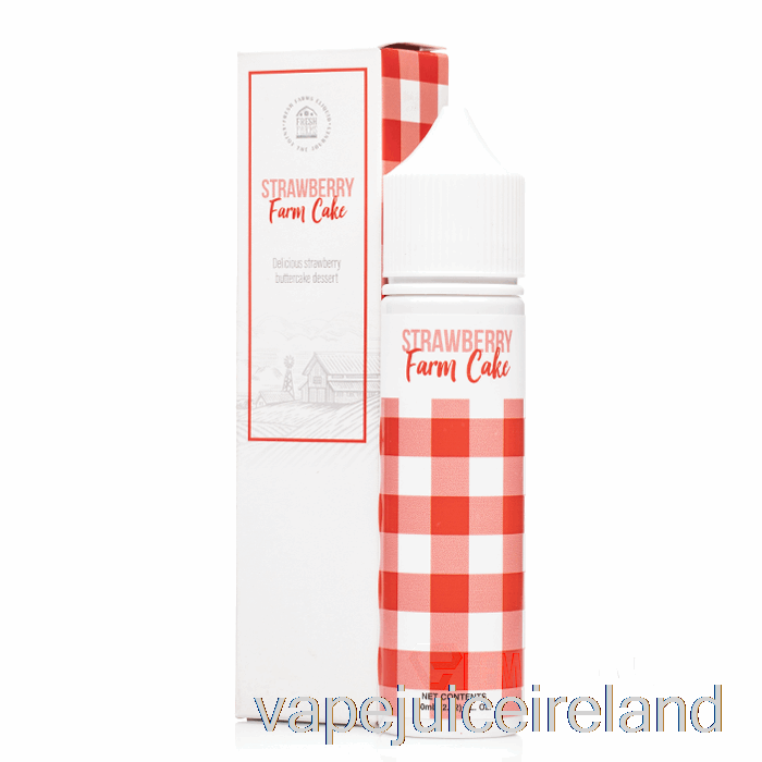 Vape Juice Strawberry Farm Cake - Fresh Farms - 60mL 6mg